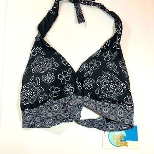 Ocean Avenue Swimwear Black Halter Bikini M